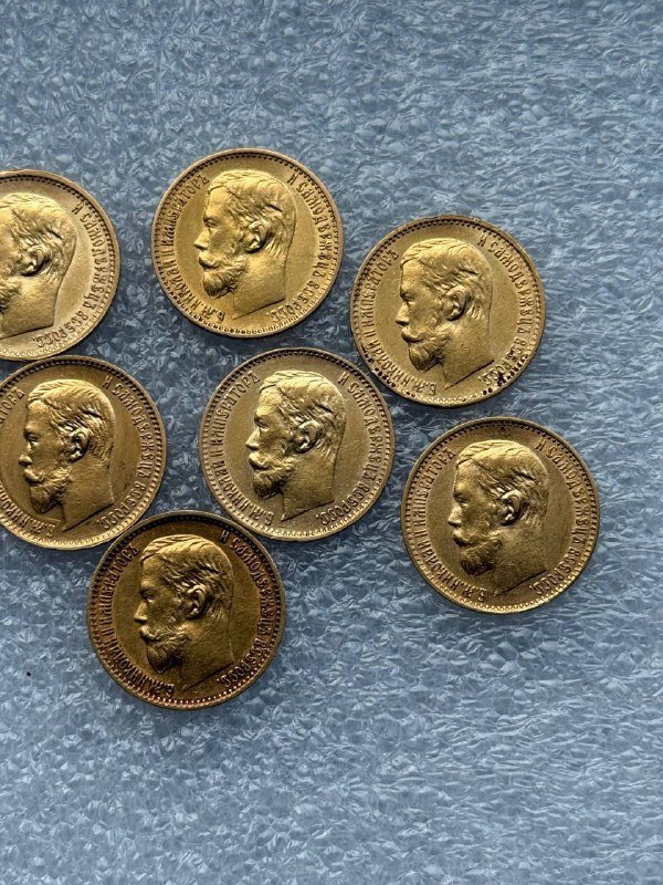 золотые монеты Николая II 10