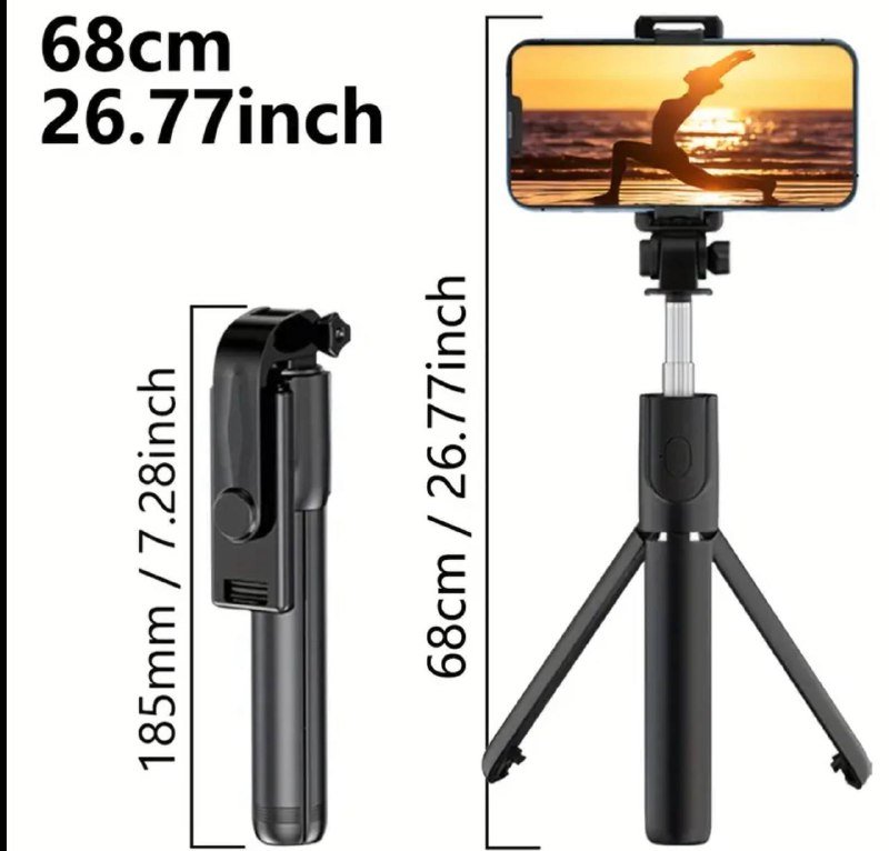 селфи-палка тринога с пультом для фото, держатель для смартфона 2