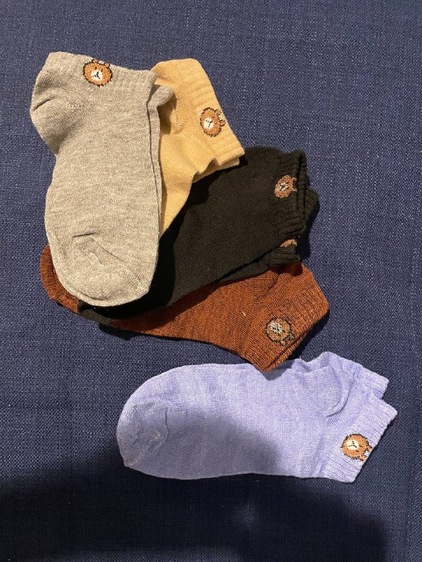 Пять пар тонких носков размер до 37 2