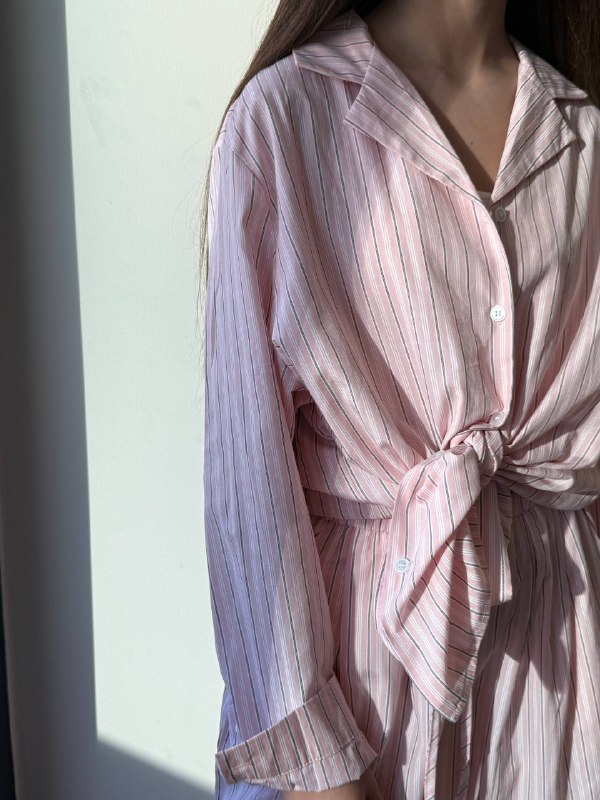 Розовый пижамный костюм-двойка Oversize 5