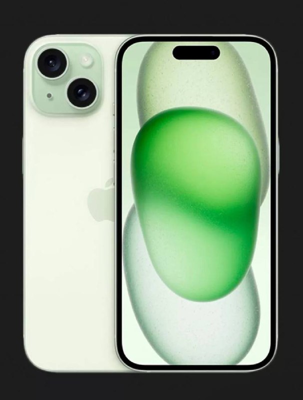 Iphone 15 128GB с зарядкой и двумя кейсами