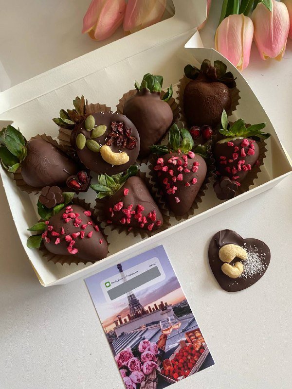 Клубника в бельгийском шоколаде Callebaut 8 шт 3