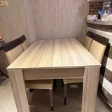 Transforming dining table with four chairs 2