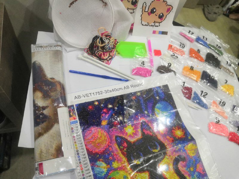 Алмазная мозайка, вышивка, бисер, спицы 3