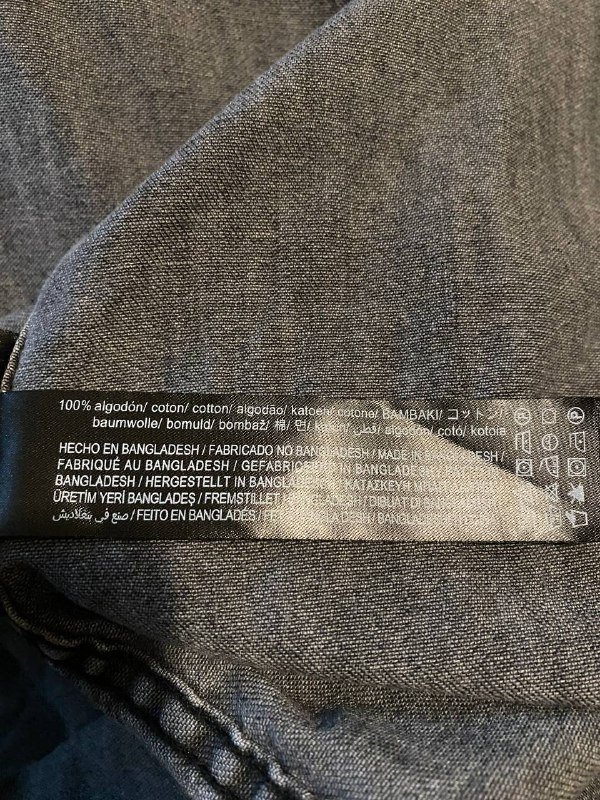 Джинсовая мужская рубашка Zara размер М 2