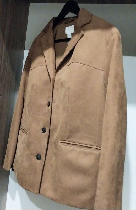 Замшевый пиджак H&M размер L 2