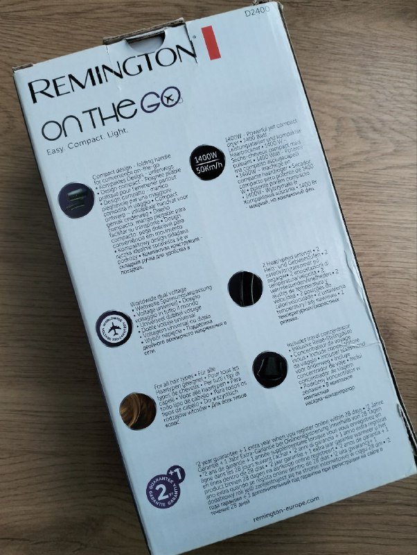 Компактный дорожный фен Remington D2400 3