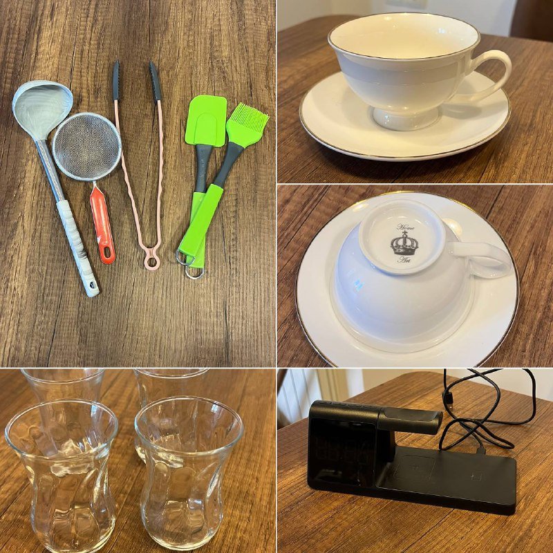 Корзиночки, мусорка, дуршлаг, поднос, фужеры, зеркало, ваза, чайник, сковородка, весы, пылесос, блендер, Xbox, подушки, ролл, стул офисный, кухонная утварь, чайная пара, набор стаканов, беспроводная зарядка, книги 8