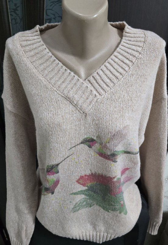 Тёплое платье, свитеры, кардиган женские размеры M-L 2