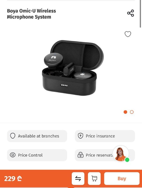 Микрофон Boya Omic U wireless