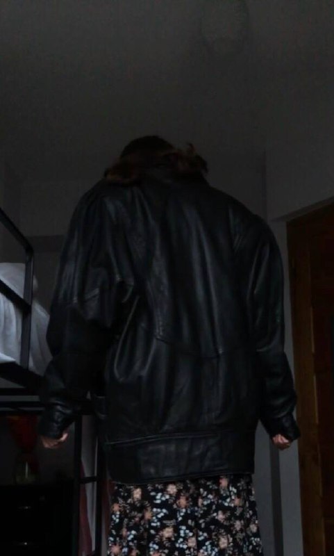 Кожаная куртка натуральная кожа размер L оверсайс 4