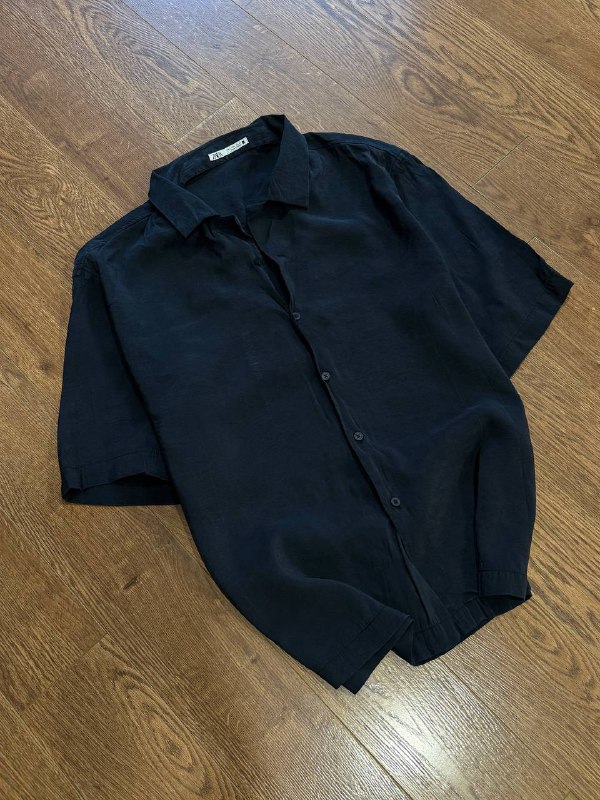Полосатая рубашка H&M, бежевая H&M, рубашка Zara 5