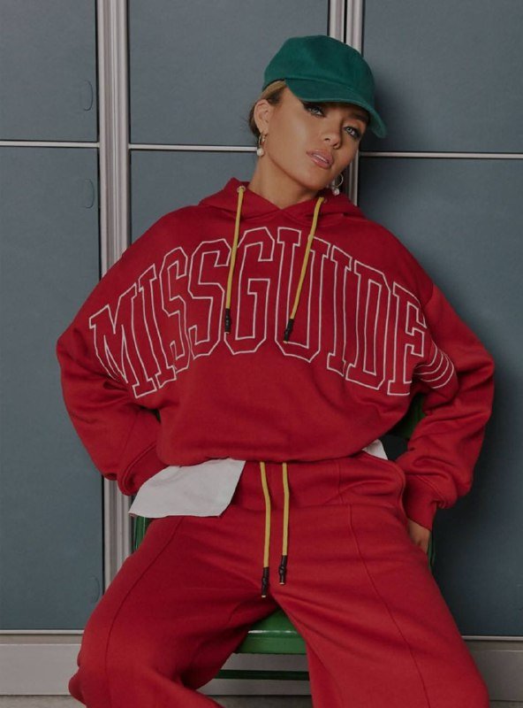 Красное худи Missguided