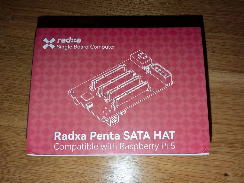 Radxa Penta SATA HAT для Raspberry Pi 5, БП 1