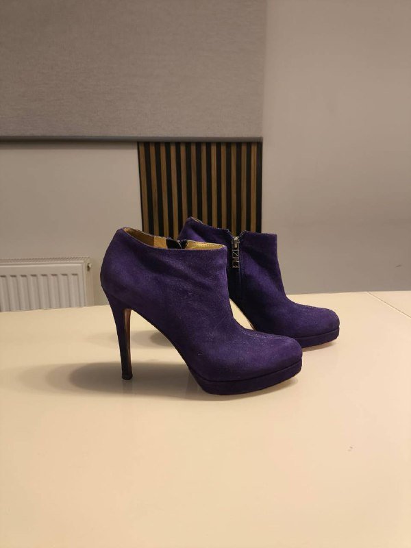 Полуботинки темно-фиолетовые женские 37-38 размер 4