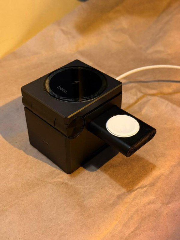 Беспроводная зарядка-кубик hoco CQ8 для iPhone, AirPods, Apple Watch 2