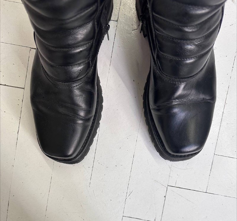 Кожаные ботинки унисекс размер 42 2