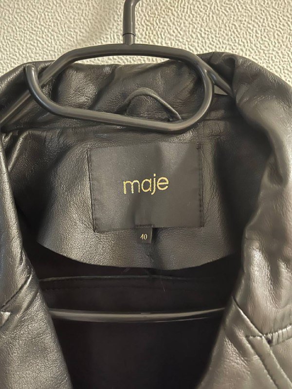 Куртка кожаная maje размер s-m 2