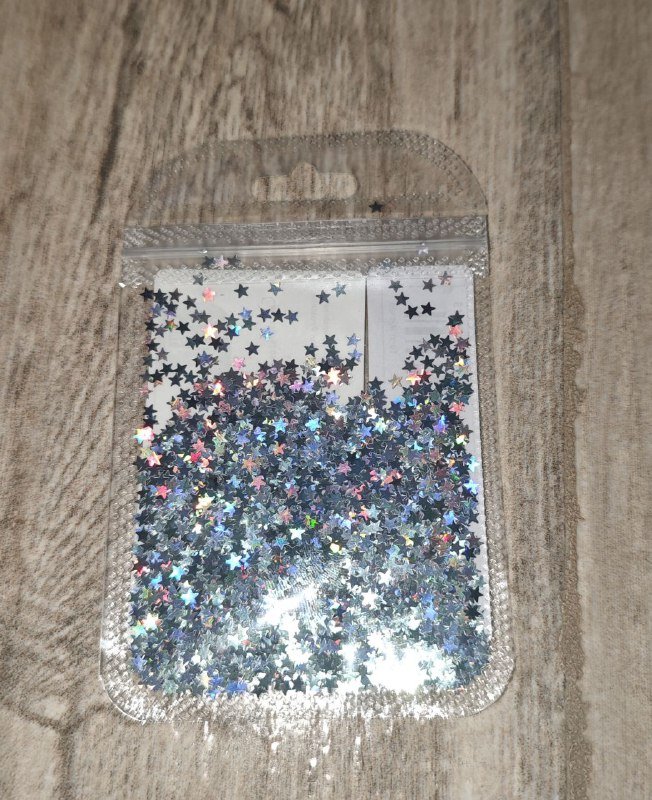 Пакетик голографических блёсток для рукоделия