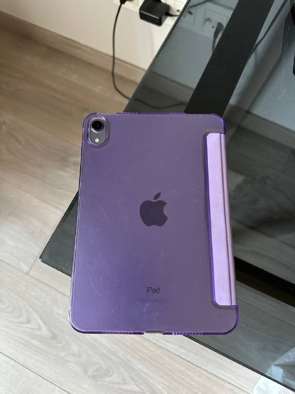 iPad mini 6, 256 ГБ, фиолетовый, с чехлом и зарядкой 3