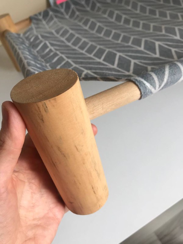Лежанка-гамак для кошки 50x45 дерево хлопок 2