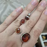Конические щипцы Rowenta, броши, серьги, янтарный комплект, браслет и кольца 3
