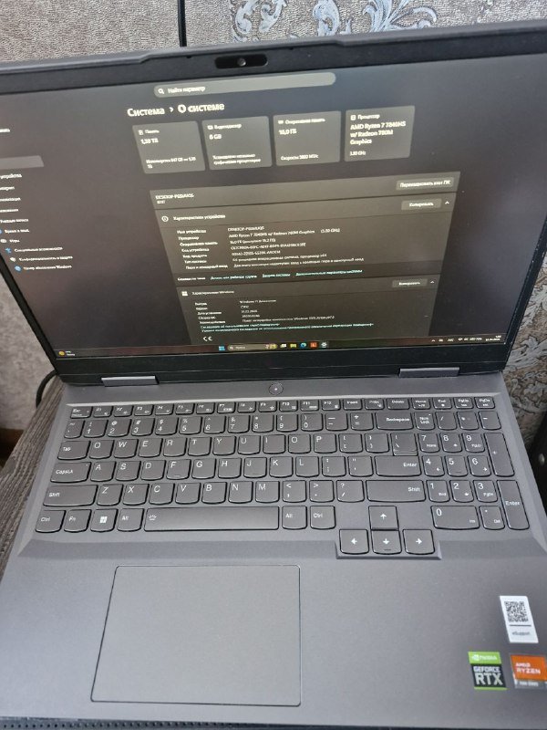 Игровой ноутбук Lenovo LoQ Ryzen 7 7840hs RTX 4060 16GB SSD 512GB