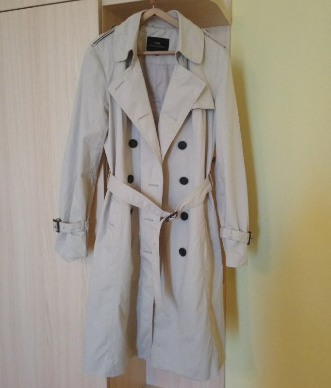 Стильный светло-бежевый тренч плащ пальто Ostin размер S