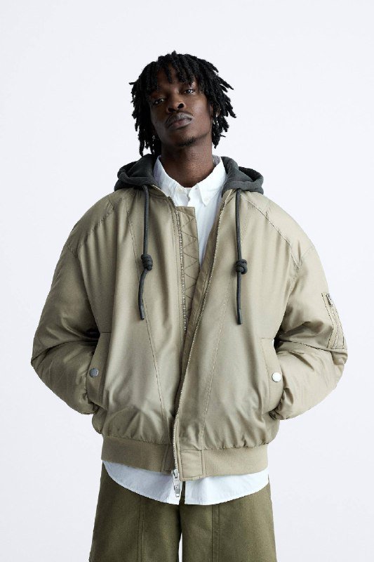 Бомбер Zara мужской размер M на небольшом утеплении 3