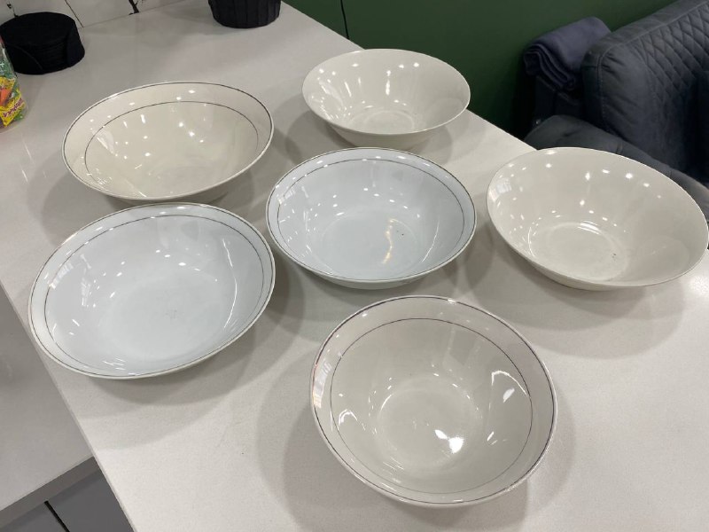 Глубокие тарелки 6шт, 15 лари за все 2