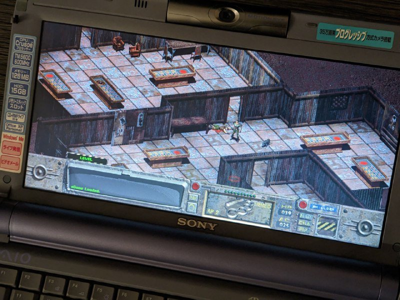 Ретро ноутбук Sony Vaio PictureBook PCG-C1VS/BW 2001 5