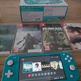 Nintendo Switch Lite, 10 games, MicroSD 128GB, case 1