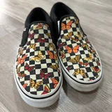 Слипоны Vans с бабочками 2
