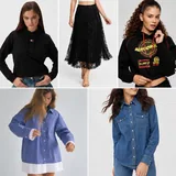 Кардиган Obey, жилетки Zara, кофта, свитер Levi’s, шарф, толстовки, юбка, рубашки 2