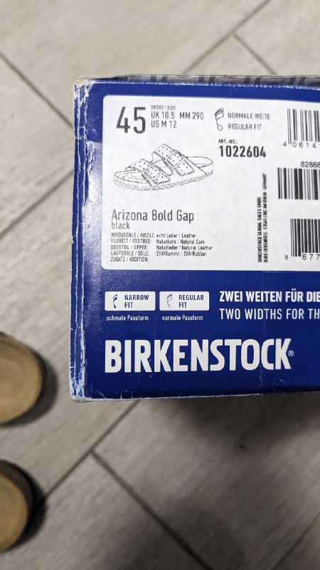 Мужские сандали Birkenstock Arizona Bold размеры 46-47 7