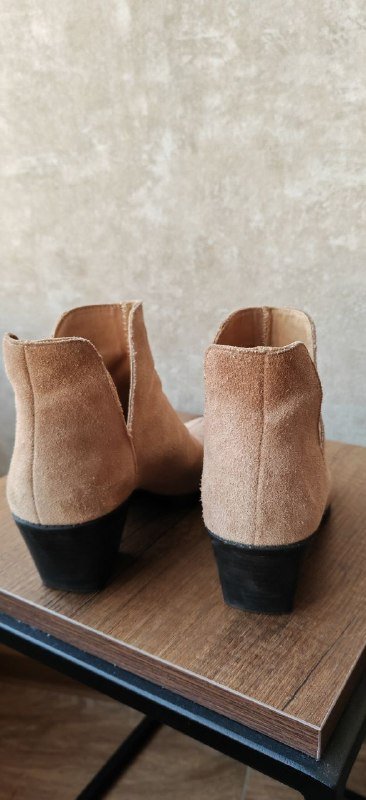 Ботильоны казаки Zara натуральная кожа размер 38 3