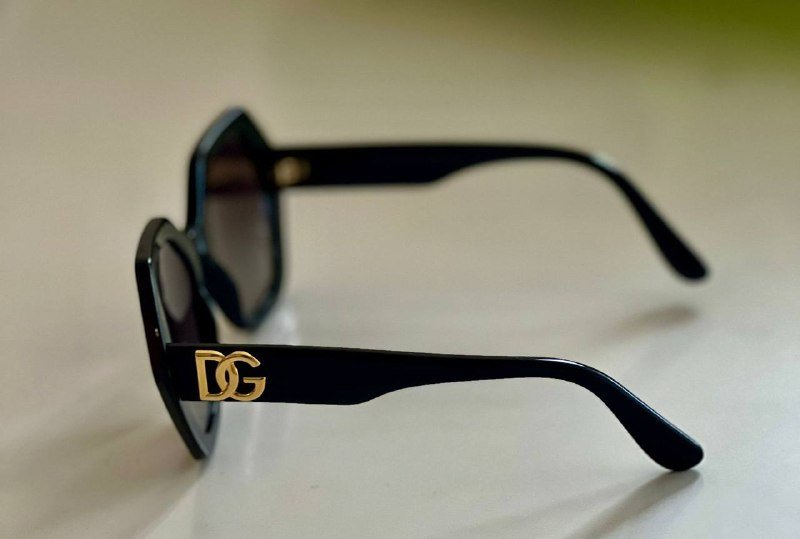 Очки D&G оригинал черные с геометрической оправой 3