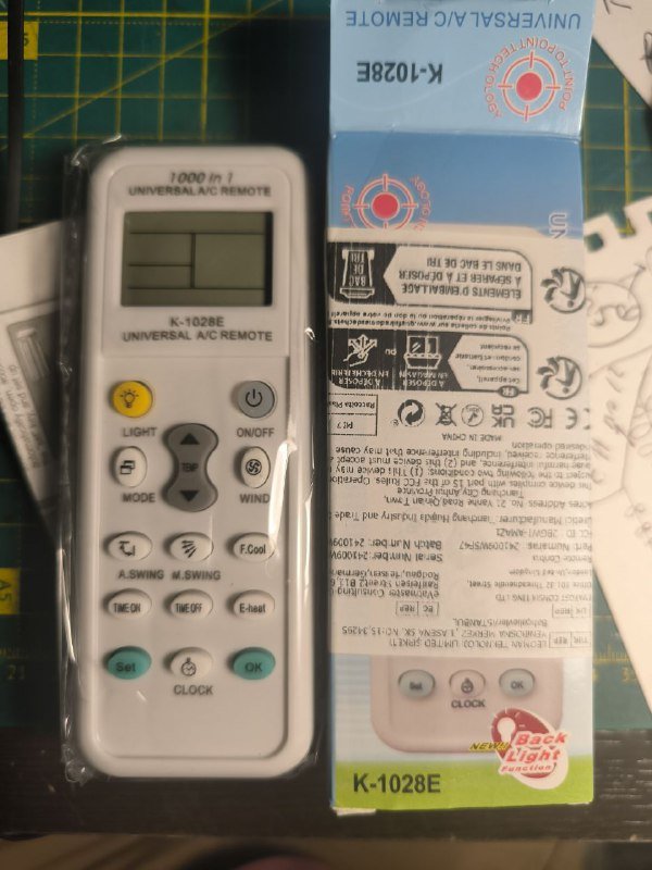 Универсальный пульт от кондиционера 4