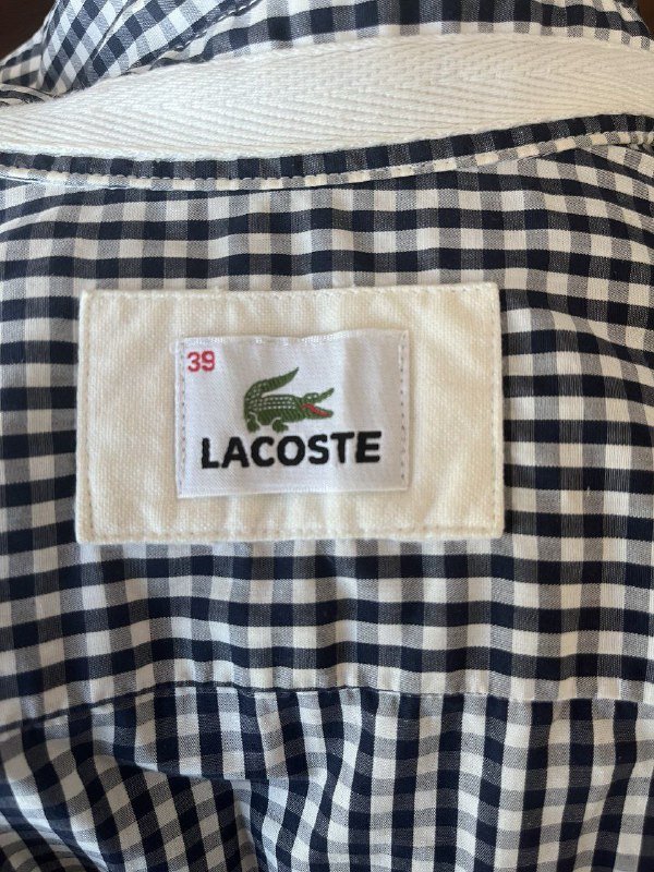 Мужская рубашка Lacoste 39 M-L 3
