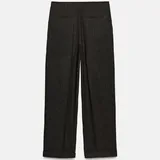 Брюки в елочку с защипами Zara 2