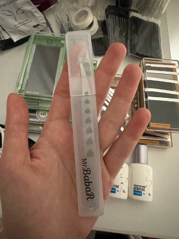 Пинцет для наращивания ресниц 2