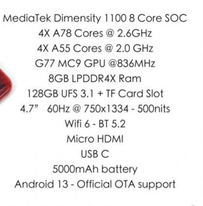 Портативная игровая консоль Retroid Pocket 4 Pro черная 3