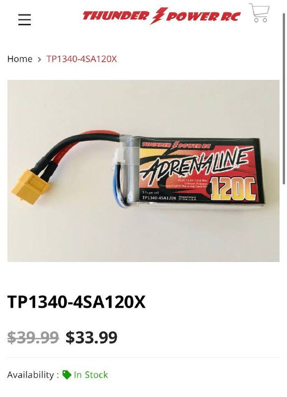 Батарея Adrenaline 120c, контроллер T-MOTORHOBBY MINI F45A, мотор iFlight XING 1408, зарядник GTPower td610