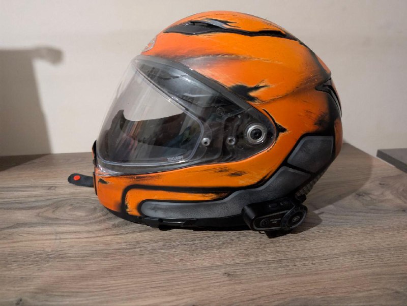 Шлем HJC F70 с блютуз гарнитурой Gearelec dk02 размер M 3