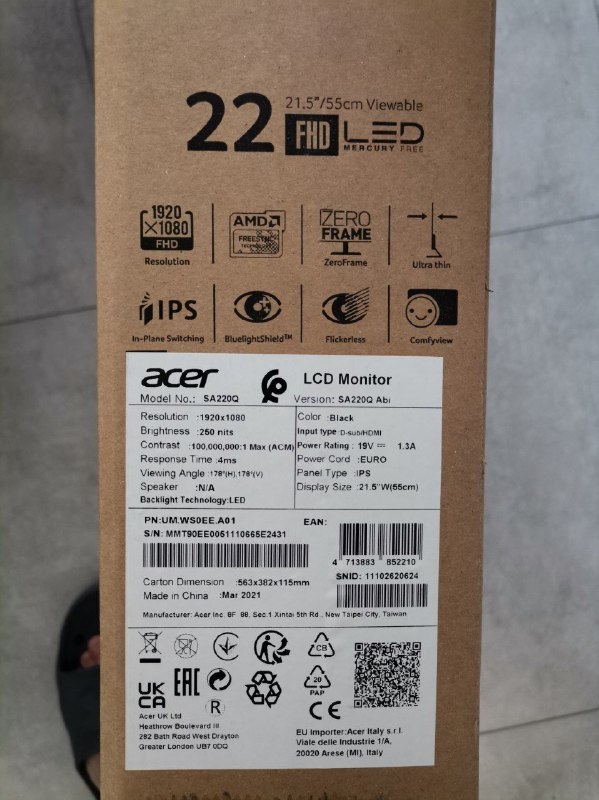 Монитор Acer SA220Q