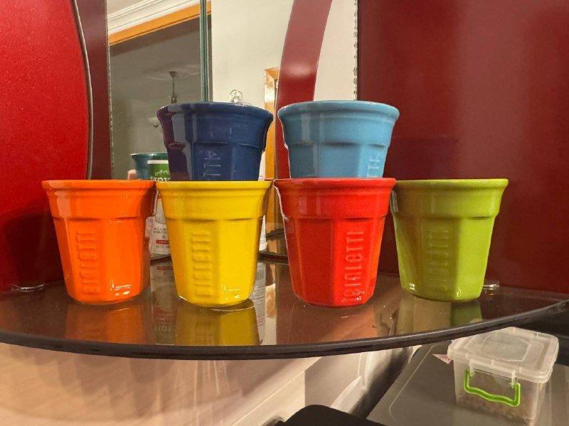 Набор из 6 керамических чашек Bialetti для эспрессо