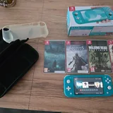 Nintendo Switch Lite, 10 games, MicroSD 128GB, case 4