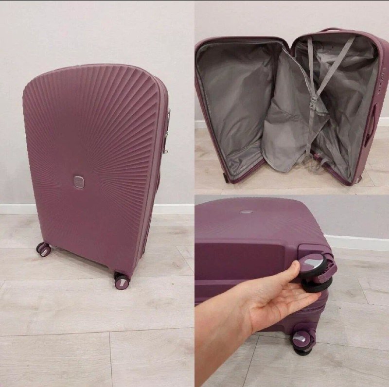 Чемодан на колёсах Francesco Molinary фиолетовый