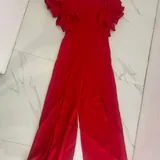 Red jumpsuit, white dress 1