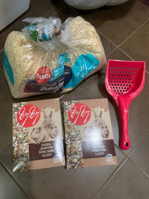 Клетка для хомяка или морской свинки с припасами 5